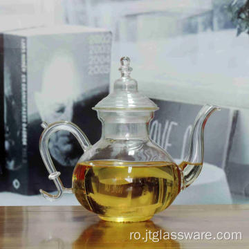 Ceainic de sticlă de ceai înflorit, rezistent la căldură, cu infuzor